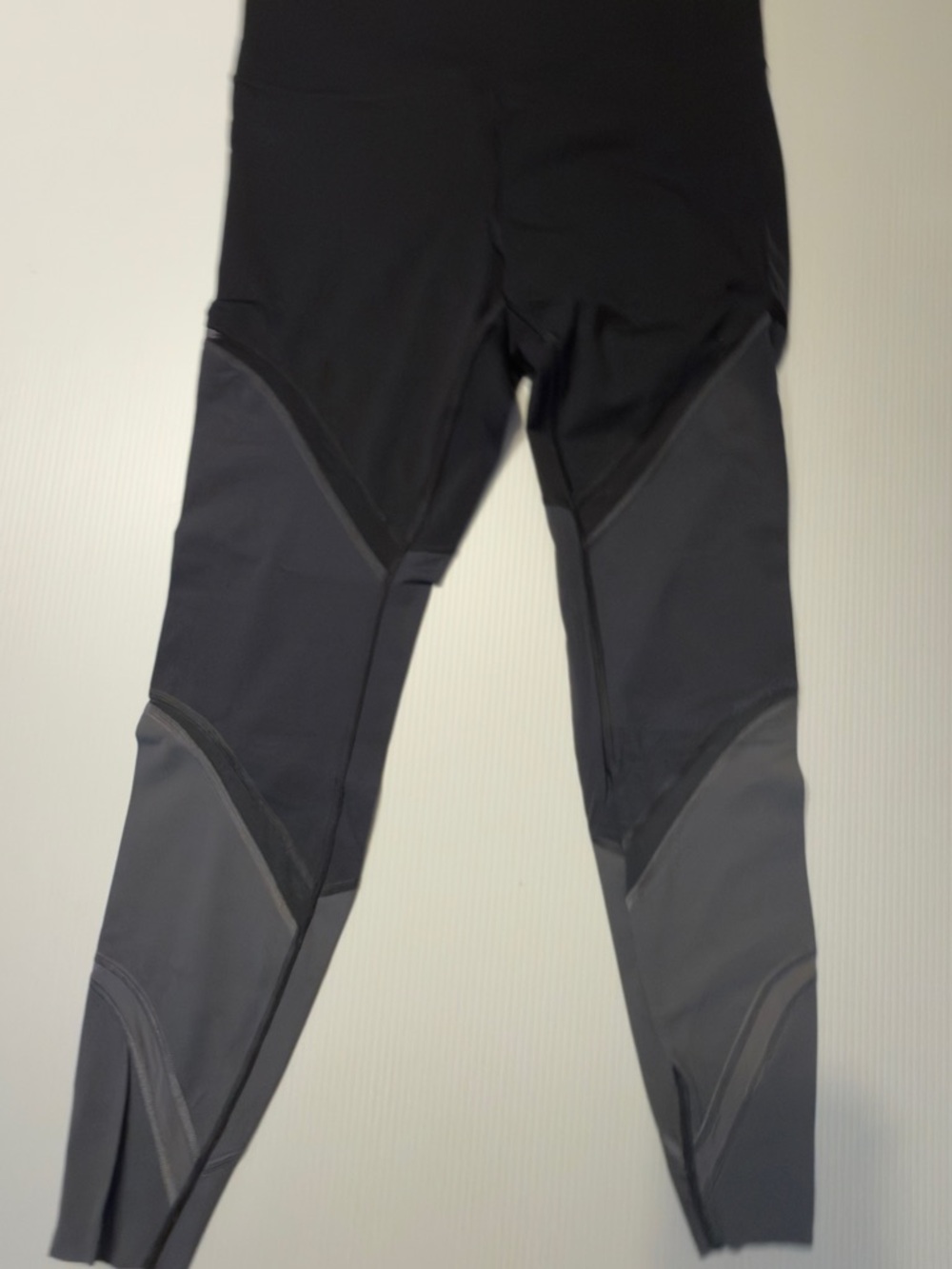 lululemon athletica Black and Charcoal Panel Workout Leggings